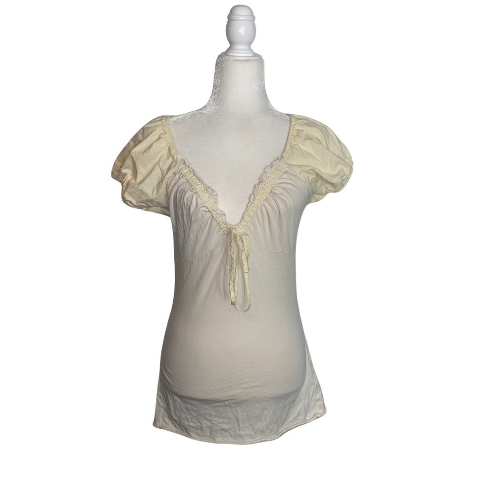 Front Tie Peasant Top ASO Elena Gilbert - Picture 2 of 4